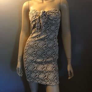 Cream & Taupe Tube Dress